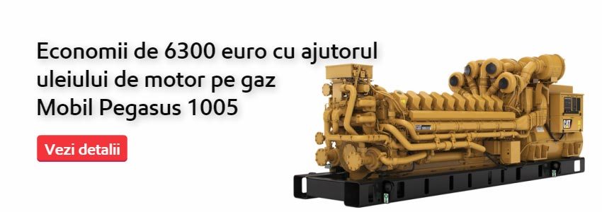 Economii de 6300 euro cu ajutorul uleiului de motor pe gaz Mobil Pegasus 1005