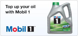 Top up your oil with Mobil 1