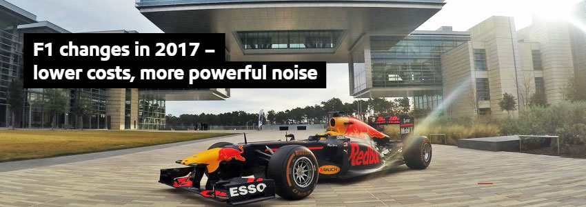 F1 changes in 2017 - lower costs, more powerful noise