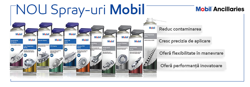 Spray-urile Mobil – performanță într-un ambalaj intuitiv